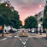 London street at twilight